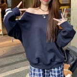 【春夏新作】レースリボン付きワンショルダースウェット | LADY LIKE | 詳細画像4