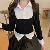 【春夏新作】レイヤード風ドッキングトップス | LADY LIKE  | 詳細画像10 