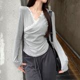 【春夏新作】レース付きカシュクールもちもちフーディ | LADY LIKE | 詳細画像9