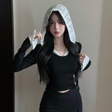 【春夏新作】レースドッキング配色フーディ | LADY LIKE | 詳細画像8
