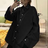 ブラック | 【春夏新作】オーバーサイズシンプルブラウス | LADY LIKE 