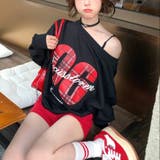 【春夏新作】チェックナンバーワンショルダースウェット | LADY LIKE | 詳細画像12