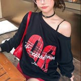 【春夏新作】チェックナンバーワンショルダースウェット | LADY LIKE | 詳細画像6