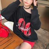 【春夏新作】チェックナンバーワンショルダースウェット | LADY LIKE | 詳細画像9