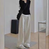 【春夏新作】レイヤード風スリットネックカットTシャツ | LADY LIKE  | 詳細画像4 