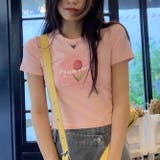 【春夏新作】チューリッププリント半袖Tシャツ | LADY LIKE | 詳細画像2