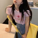 【春夏新作】チューリッププリント半袖Tシャツ | LADY LIKE | 詳細画像4