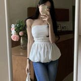 【春夏新作】バルーンヘムバックシャーリングベアトップ | LADY LIKE | 詳細画像11