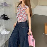【春夏新作】背中開きチェック柄フーディ | LADY LIKE | 詳細画像9