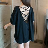 【春夏新作】バッククロスゆったりTシャツ | LADY LIKE | 詳細画像6