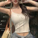 【春夏新作】カップ付き胸元レースリボンキャミソール | LADY LIKE | 詳細画像9