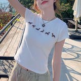 【春夏新作】ダックスプリント半袖Tシャツ | LADY LIKE | 詳細画像21