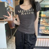 【春夏新作】ラウンドネックロゴTシャツ | LADY LIKE  | 詳細画像14 