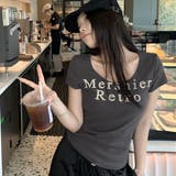 【春夏新作】ラウンドネックロゴTシャツ | LADY LIKE  | 詳細画像16 