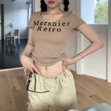 【春夏新作】ラウンドネックロゴTシャツ | LADY LIKE  | 詳細画像6 