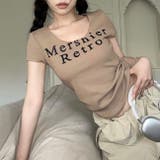 【春夏新作】ラウンドネックロゴTシャツ | LADY LIKE  | 詳細画像8 