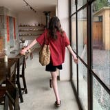 【春夏新作】ピンストライプゆったりオープンカラーシャツ | LADY LIKE  | 詳細画像12 