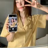 【春夏新作】ピンストライプゆったりオープンカラーシャツ | LADY LIKE  | 詳細画像15 