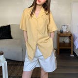 【春夏新作】ピンストライプゆったりオープンカラーシャツ | LADY LIKE  | 詳細画像17 