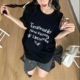 【春夏新作】メッセージロゴオーバーサイズ半袖Tシャツ | LADY LIKE | 詳細画像11