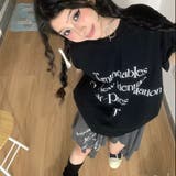 【春夏新作】メッセージロゴオーバーサイズ半袖Tシャツ | LADY LIKE | 詳細画像16