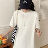 【春夏新作】レーストリミングゆったり半袖Tシャツ | LADY LIKE | 詳細画像5