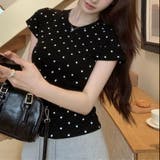 【春夏新作】ミニドット柄半袖Tシャツ | LADY LIKE | 詳細画像13