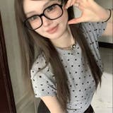 【春夏新作】ミニドット柄半袖Tシャツ | LADY LIKE | 詳細画像26