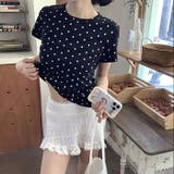 【春夏新作】ミニドット柄半袖Tシャツ | LADY LIKE | 詳細画像27