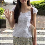 【春夏新作】ギャザー入りバックシャーリングトップス | LADY LIKE | 詳細画像1