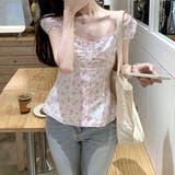 【春夏新作】ギャザー入りバックシャーリングトップス | LADY LIKE | 詳細画像9