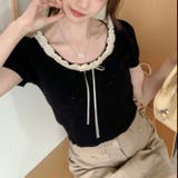 【春夏新作】レースリボン付きパフスリーブ半袖ニット | LADY LIKE | 詳細画像19