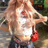 【春夏新作】Dog足跡柄半袖Tシャツ | LADY LIKE  | 詳細画像12