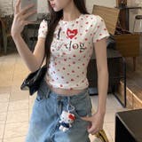 【春夏新作】Dog足跡柄半袖Tシャツ | LADY LIKE  | 詳細画像18