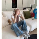 【春夏新作】Dog足跡柄半袖Tシャツ | LADY LIKE  | 詳細画像4