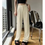 タック入りハイウエストテーパードパンツ ワイドパンツ ゆったり | LADY LIKE  | 詳細画像1 