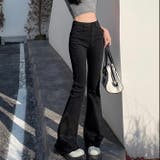 裾フリンジフレアーデニム フレアパンツ パンツ | LADY LIKE  | 詳細画像16 