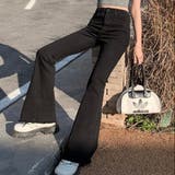 裾フリンジフレアーデニム フレアパンツ パンツ | LADY LIKE  | 詳細画像18 