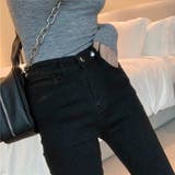 裾フリンジフレアーデニム フレアパンツ パンツ | LADY LIKE  | 詳細画像21 