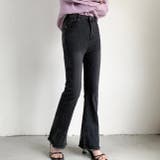 裾フリンジフレアーデニム フレアパンツ パンツ | LADY LIKE  | 詳細画像24 