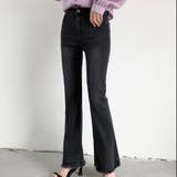 裾フリンジフレアーデニム フレアパンツ パンツ | LADY LIKE  | 詳細画像27 