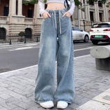 ウエストゴムワイドデニムパンツ | LADY LIKE | 詳細画像13