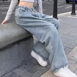 ウエストゴムワイドデニムパンツ | LADY LIKE | 詳細画像14