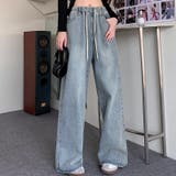 ウエストゴムワイドデニムパンツ | LADY LIKE | 詳細画像6