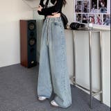 ウエストゴムワイドデニムパンツ | LADY LIKE | 詳細画像8
