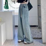 ウエストゴムワイドデニムパンツ | LADY LIKE | 詳細画像9