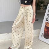 ミニリボン柄ワイドイージーパンツ | LADY LIKE | 詳細画像10