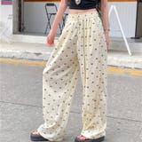 ミニリボン柄ワイドイージーパンツ | LADY LIKE | 詳細画像12