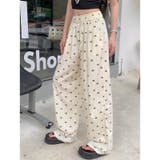 ミニリボン柄ワイドイージーパンツ | LADY LIKE | 詳細画像15