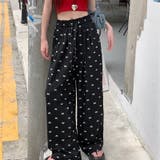 ミニリボン柄ワイドイージーパンツ | LADY LIKE | 詳細画像2